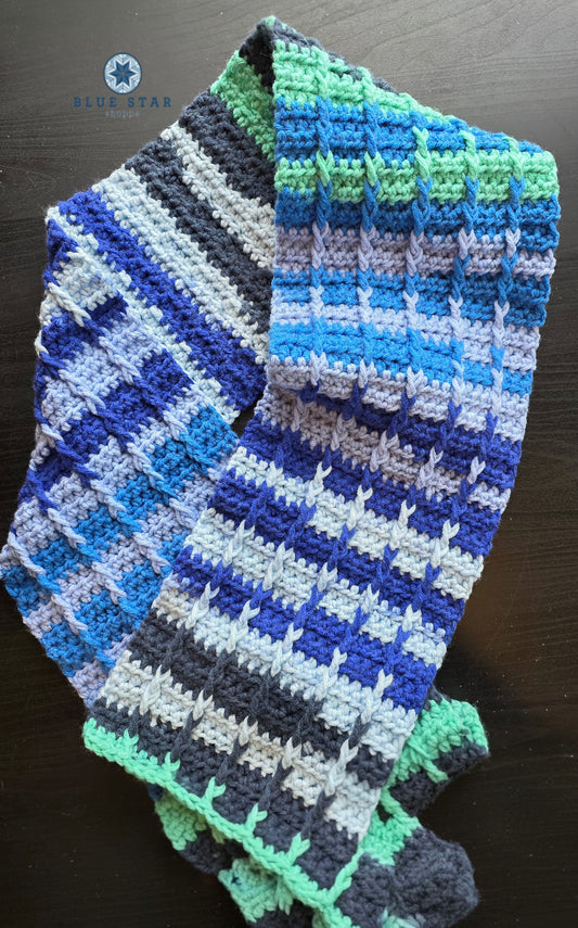 Multi-Color Cable Scarf