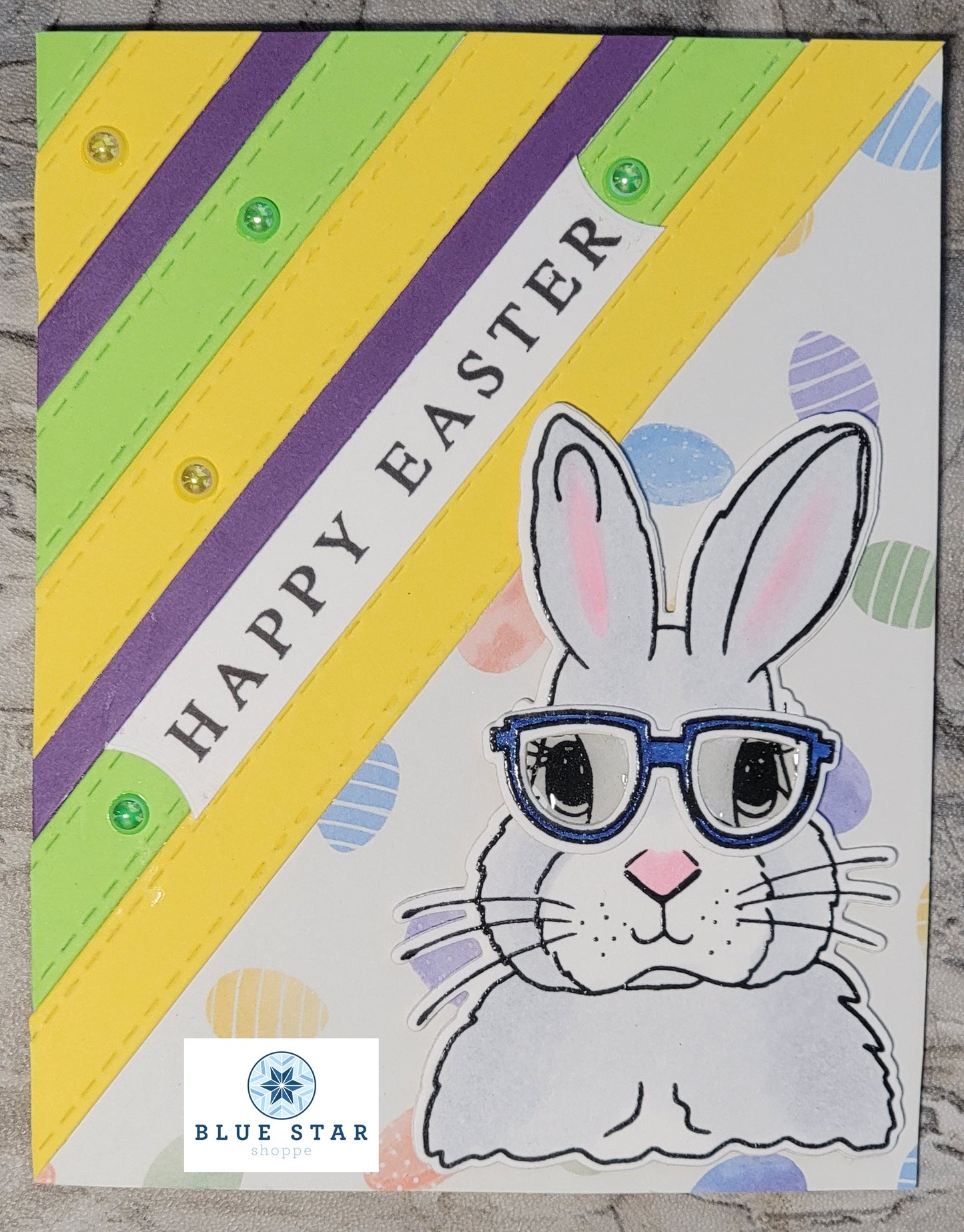 Happy Easter Bunny Stripes