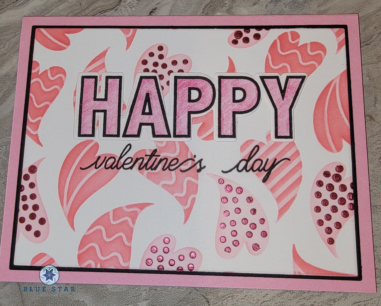 Happy Valentine's Day Swirling Hearts