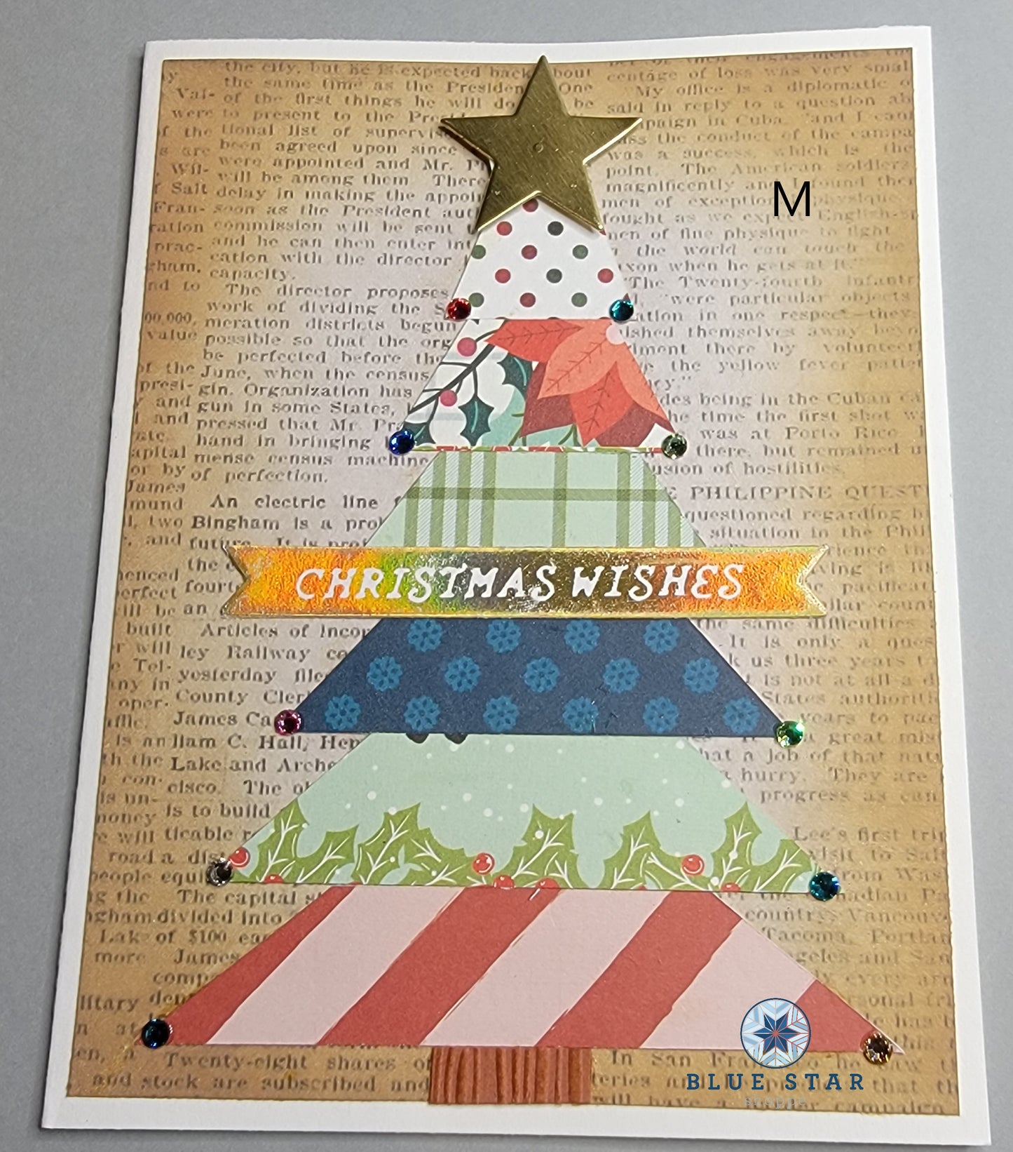 Christmas/Holiday Patchwork Tree Cards - several varieties