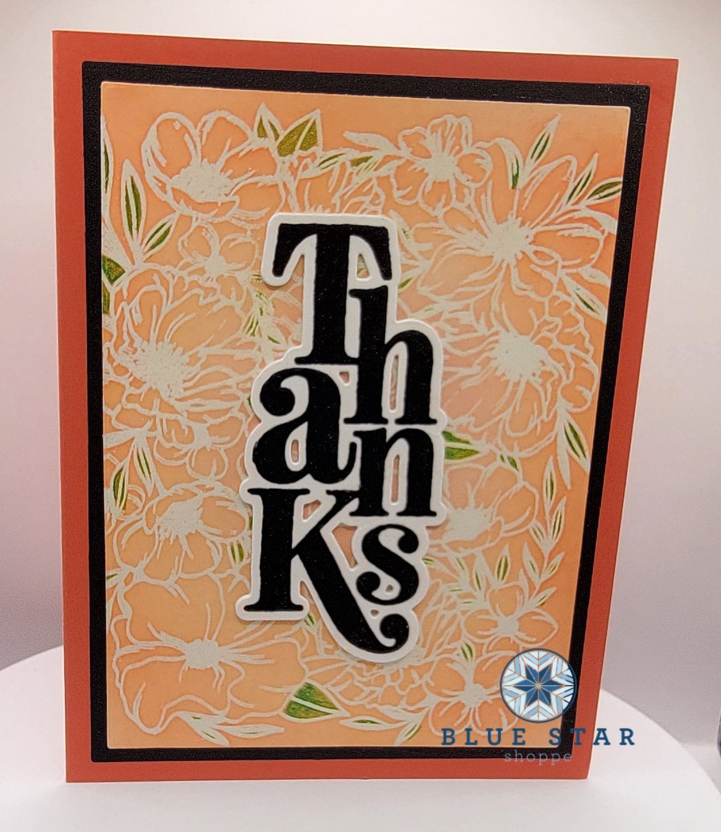 Thanks - orange floral