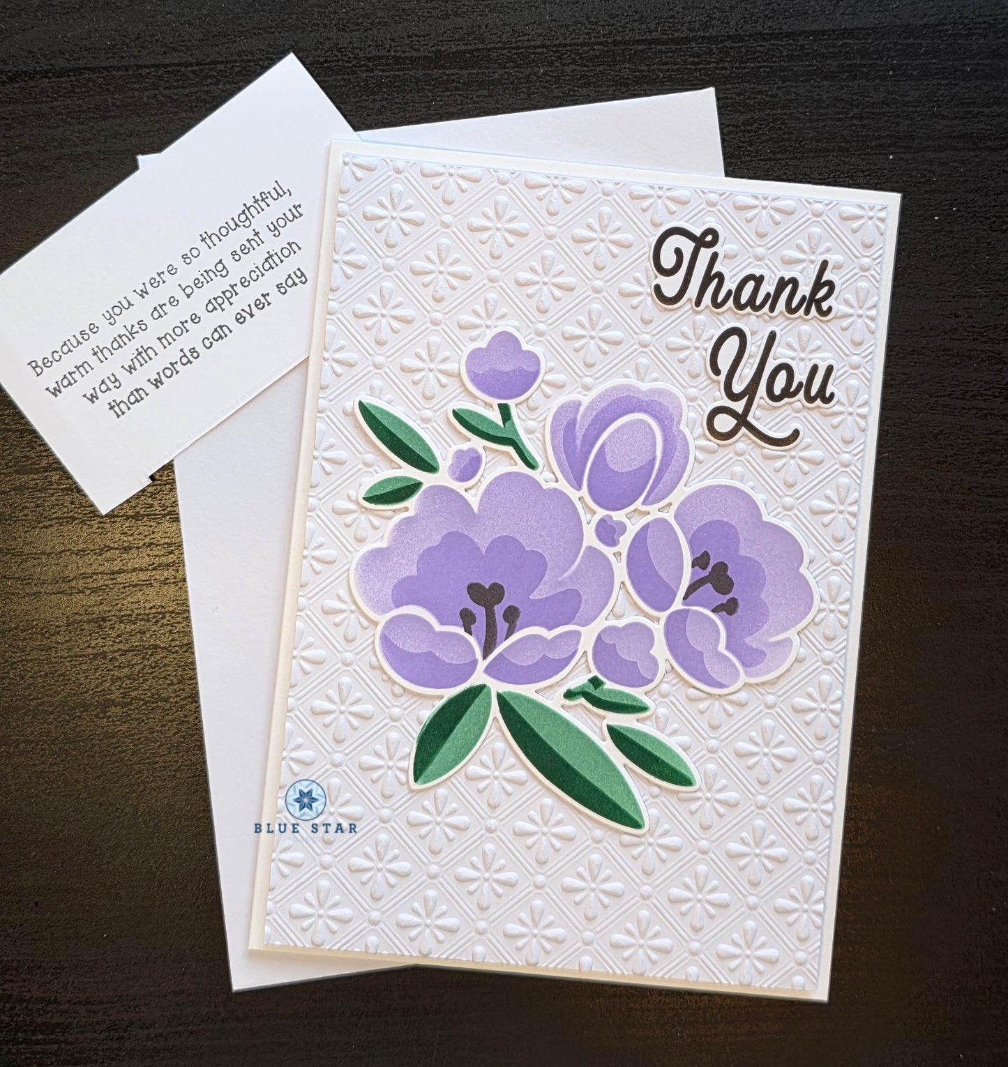 Thank You - purple floral