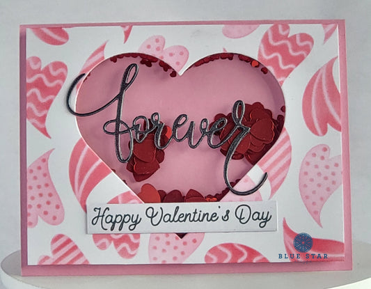 Happy Valentine's Day - Forever - Shaker Greeting Card