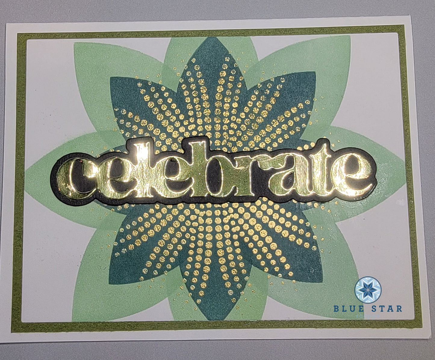 Celebrate - green floral