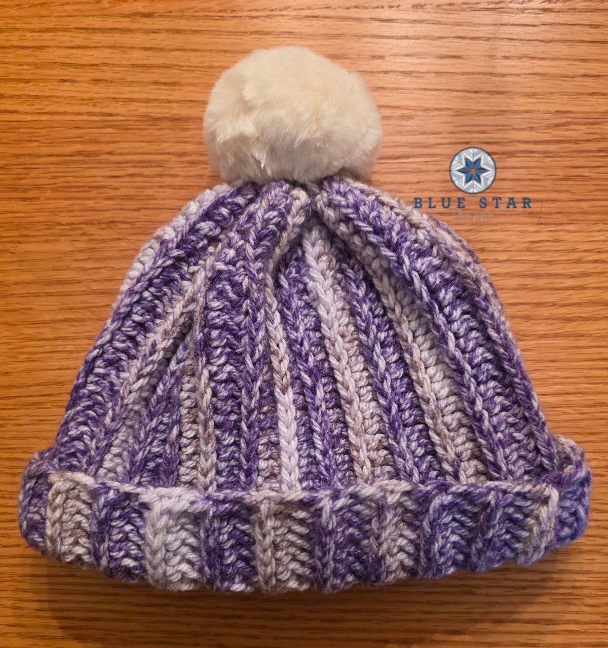 Ribbed Hat with Pompom