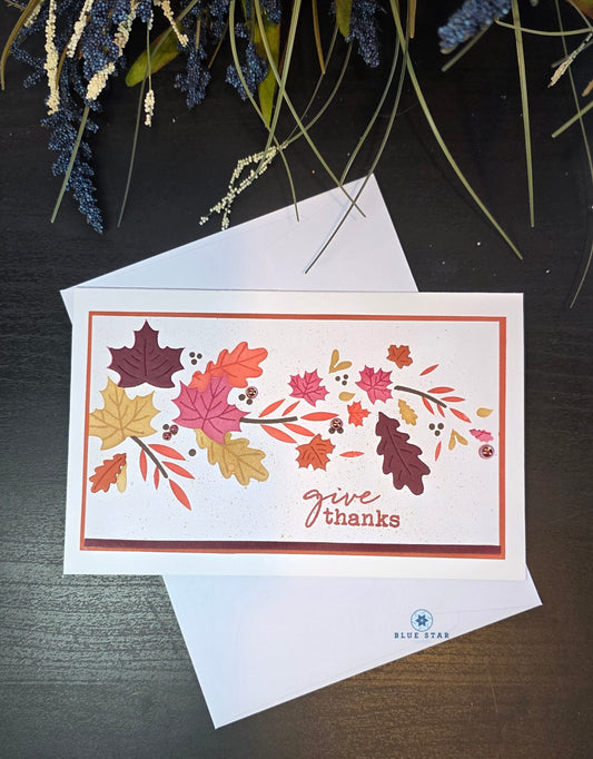 give thanks - 6.25x4 (mini slimline) card