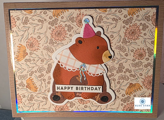 Happy Birthday (fun fold with bear)