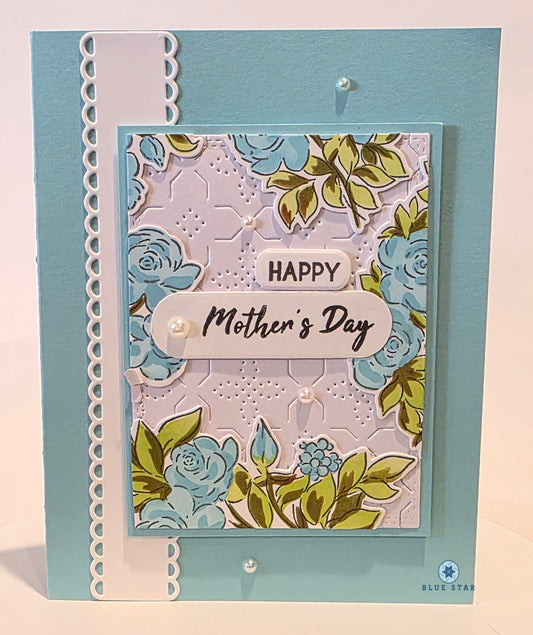 Happy Mother's Day (white lacy strip