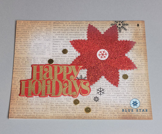 Seasonal Greetings - Newsprint background