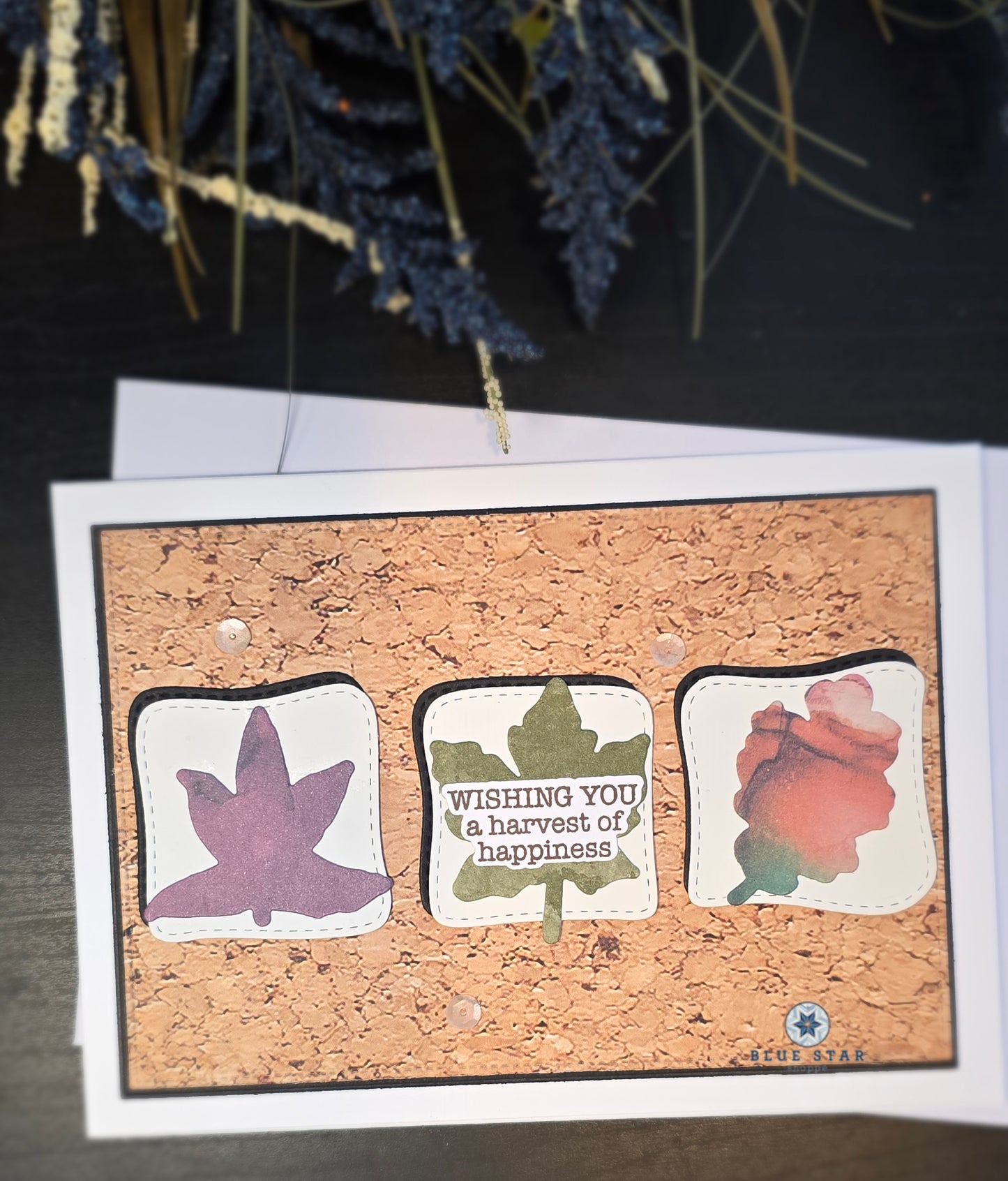 Wishing you a harvest of happiness - 5x7 card
