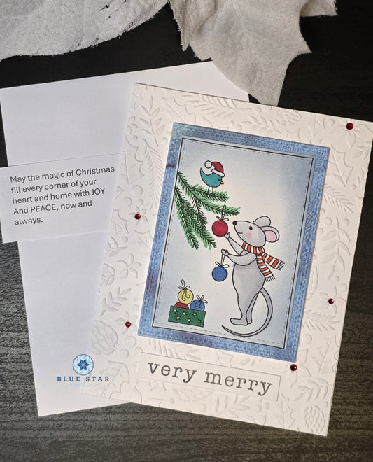 Mouse with Christmas Tree - Three variations