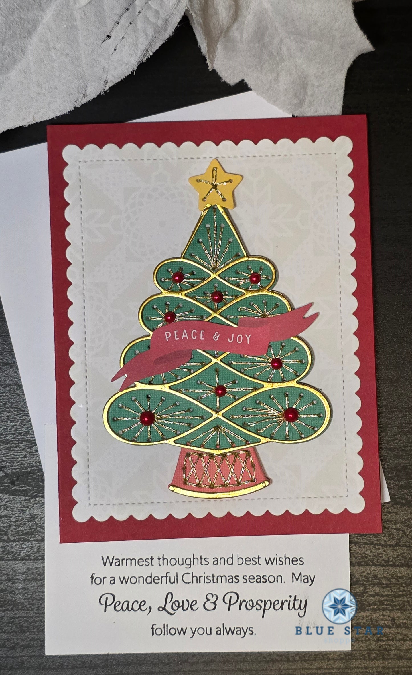 Peace & Joy - stitched