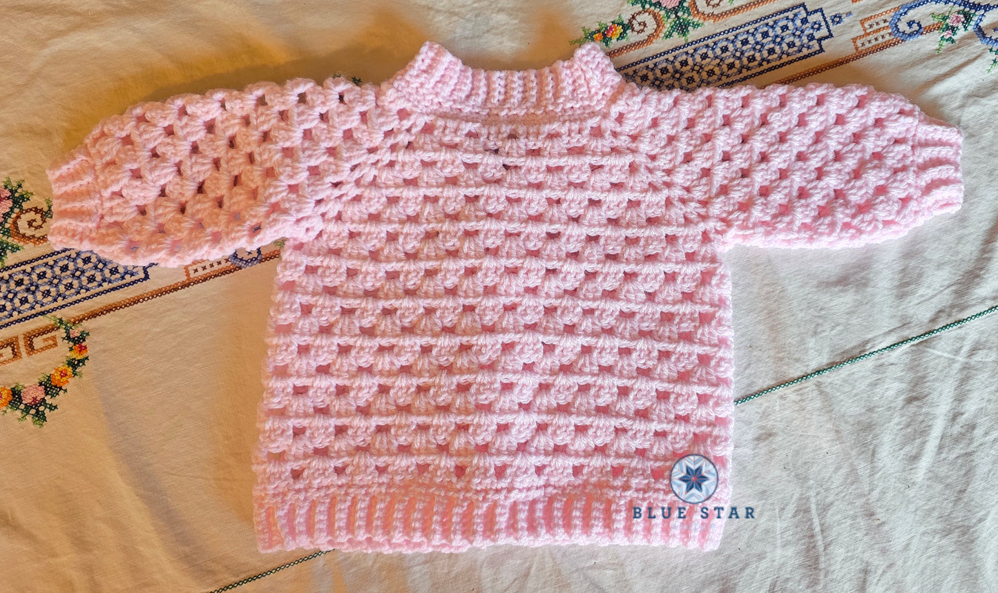 Pink Baby Sweater (3-6 months)