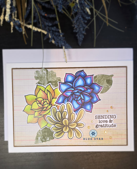 Sending Love & Gratitude - 5x7 card