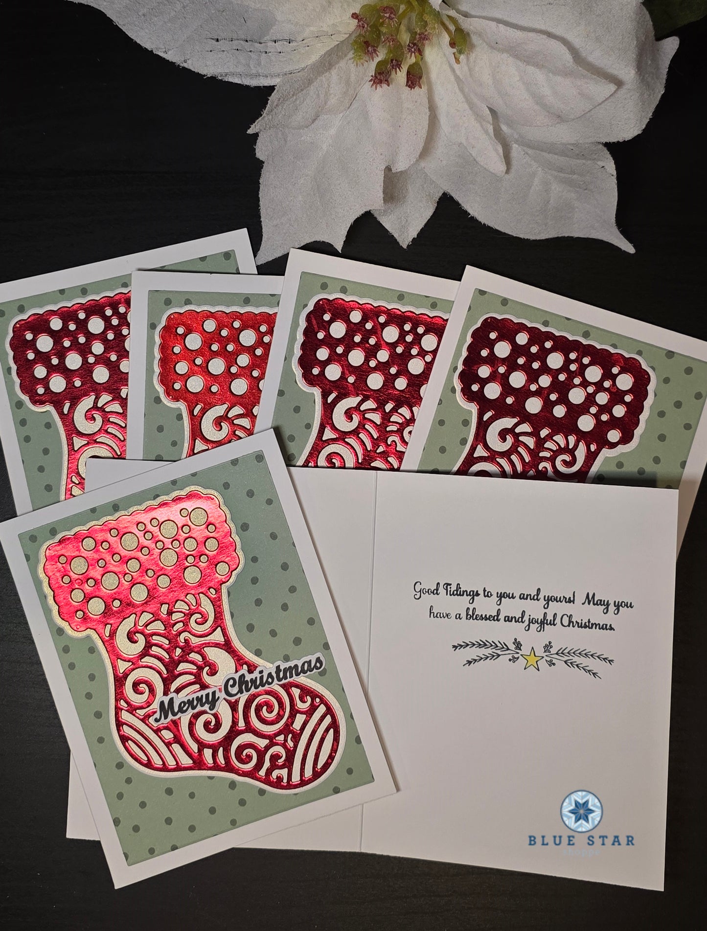 Christmas Stocking - 6 card set