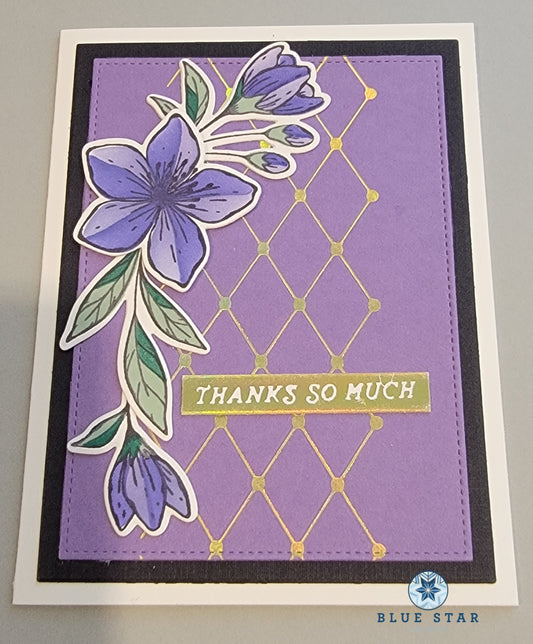 Thanks so much - purple floral