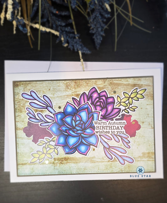 Autumn Birthday - 5x7 card