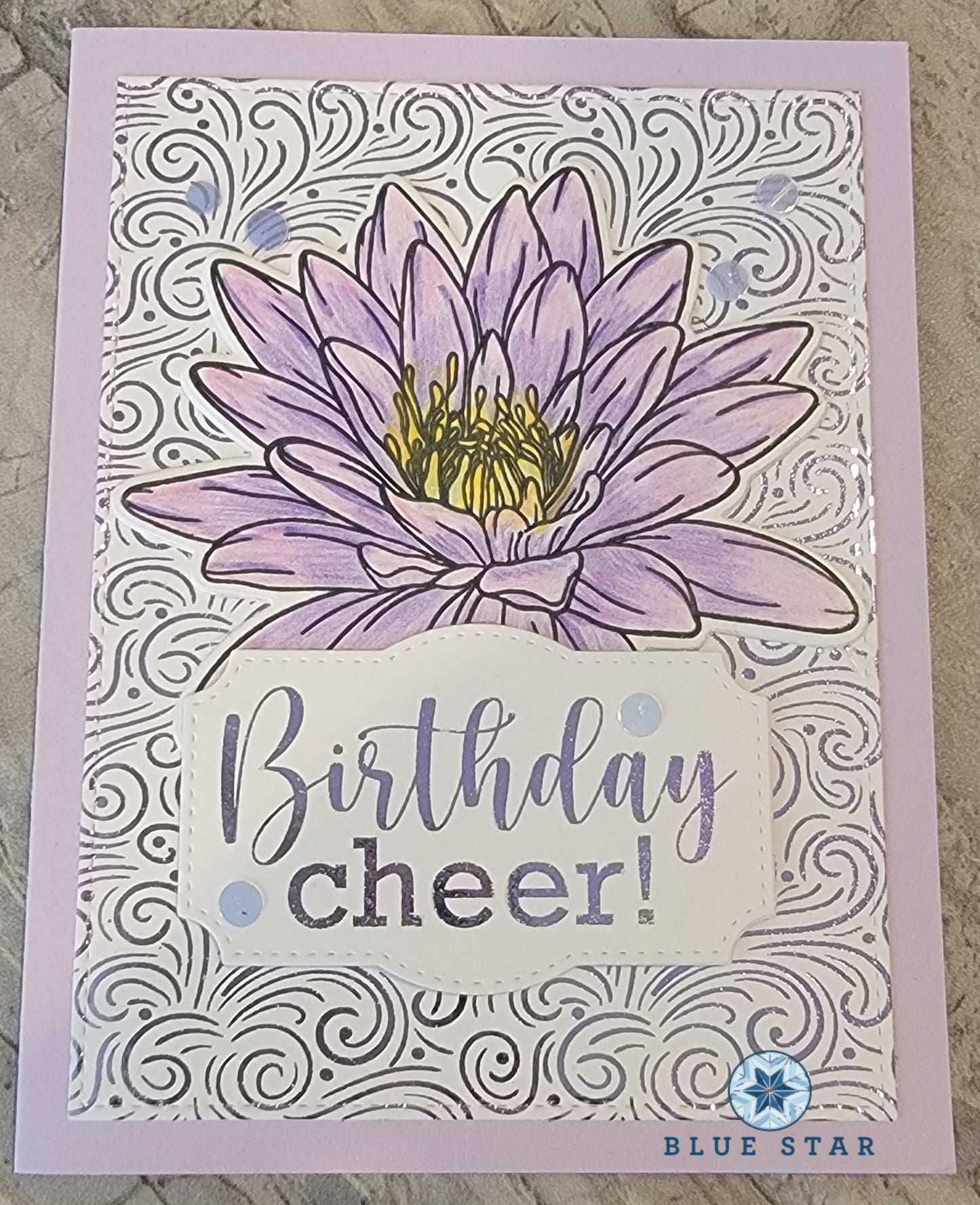 Birthday Cheer - Purple Waterlily