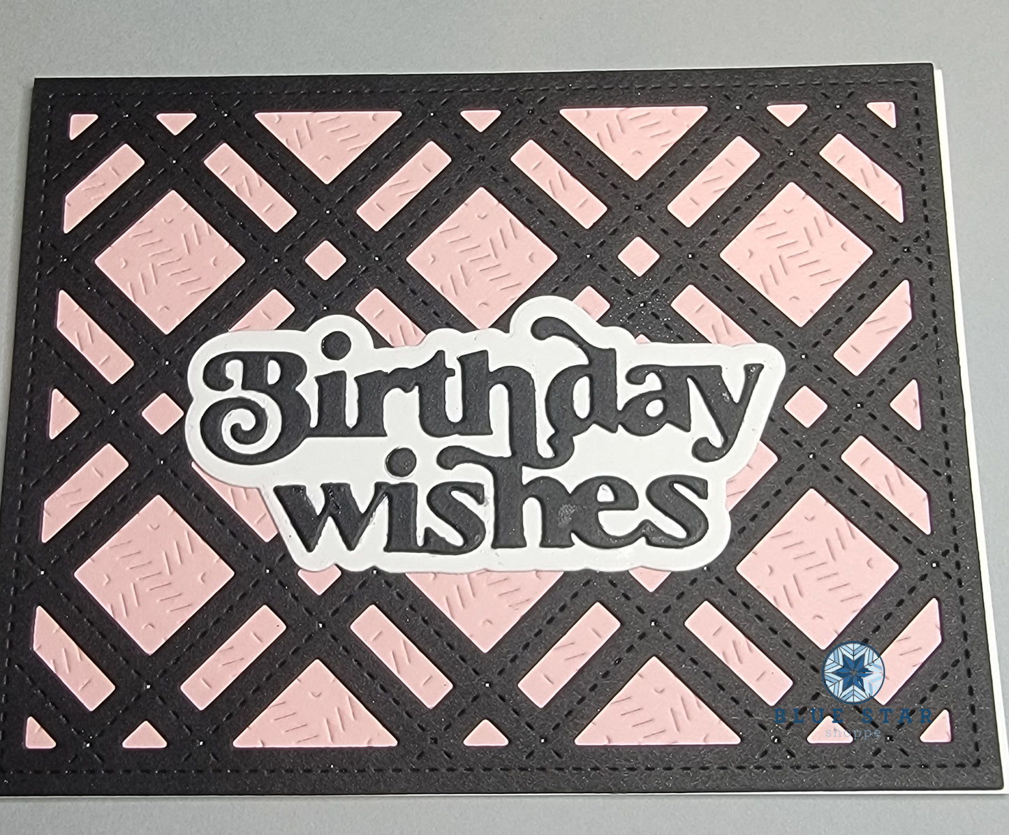 Birthday Wishes Black Lattice