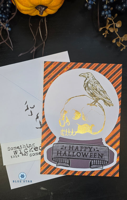 Happy Halloween - water globe