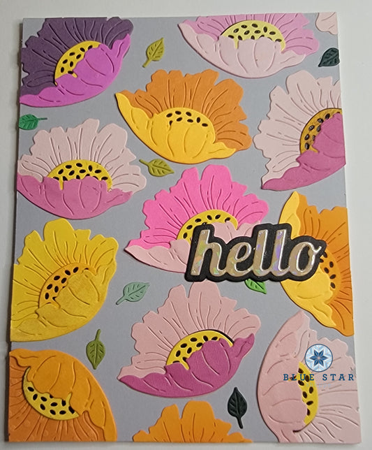 Hello Floral Die cut (small leaves)