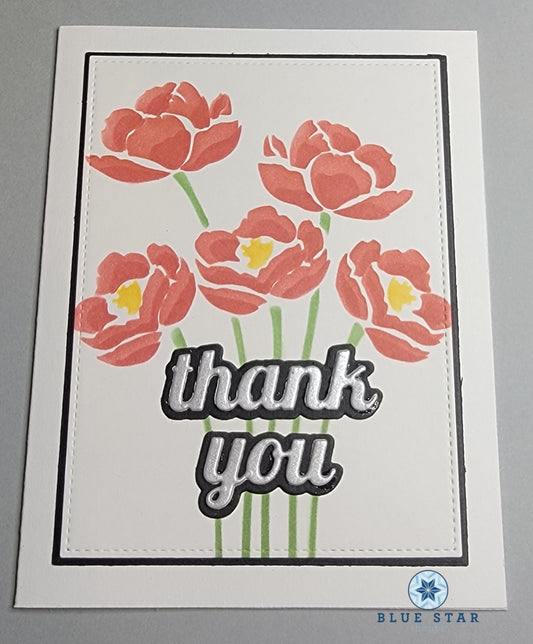 Thank you - red poppies